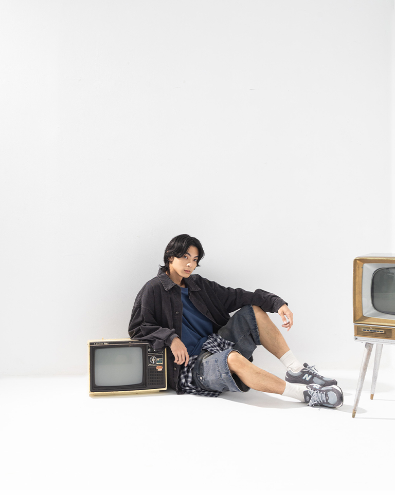 Men's Washed Color Oversized Denim Jacket M/L【02050343】in stock+pre-order