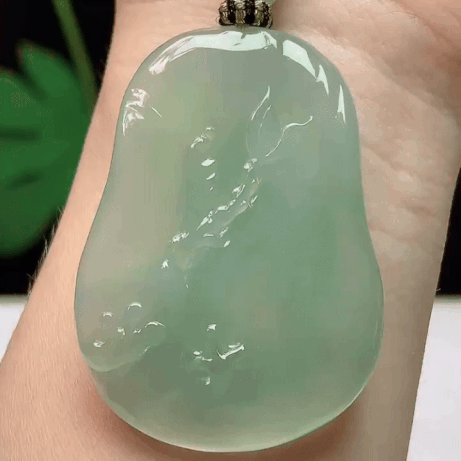 911327 翡翠冰種晴底悟道