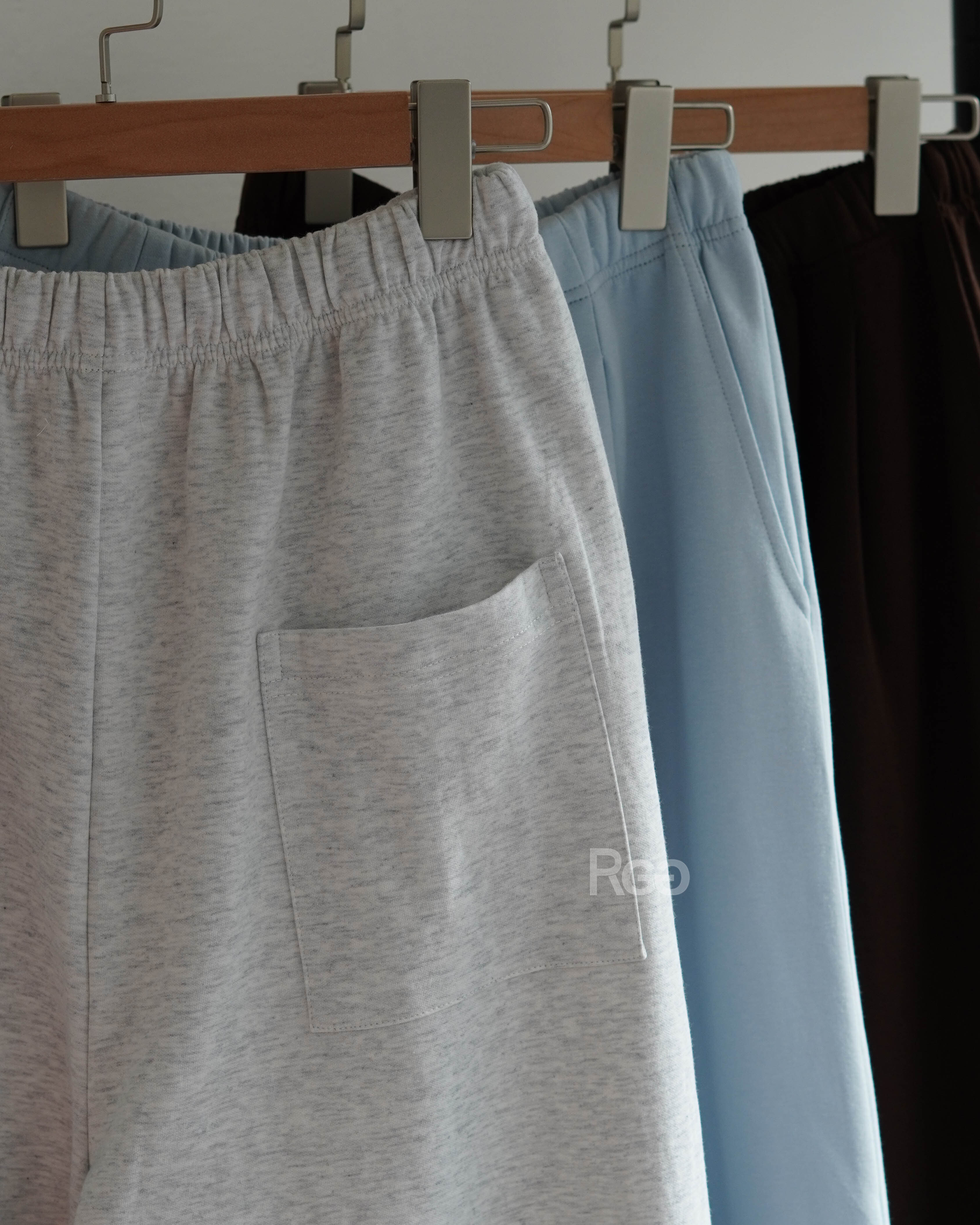 #25106 韓版寬鬆厚磅棉褲 三色背面照