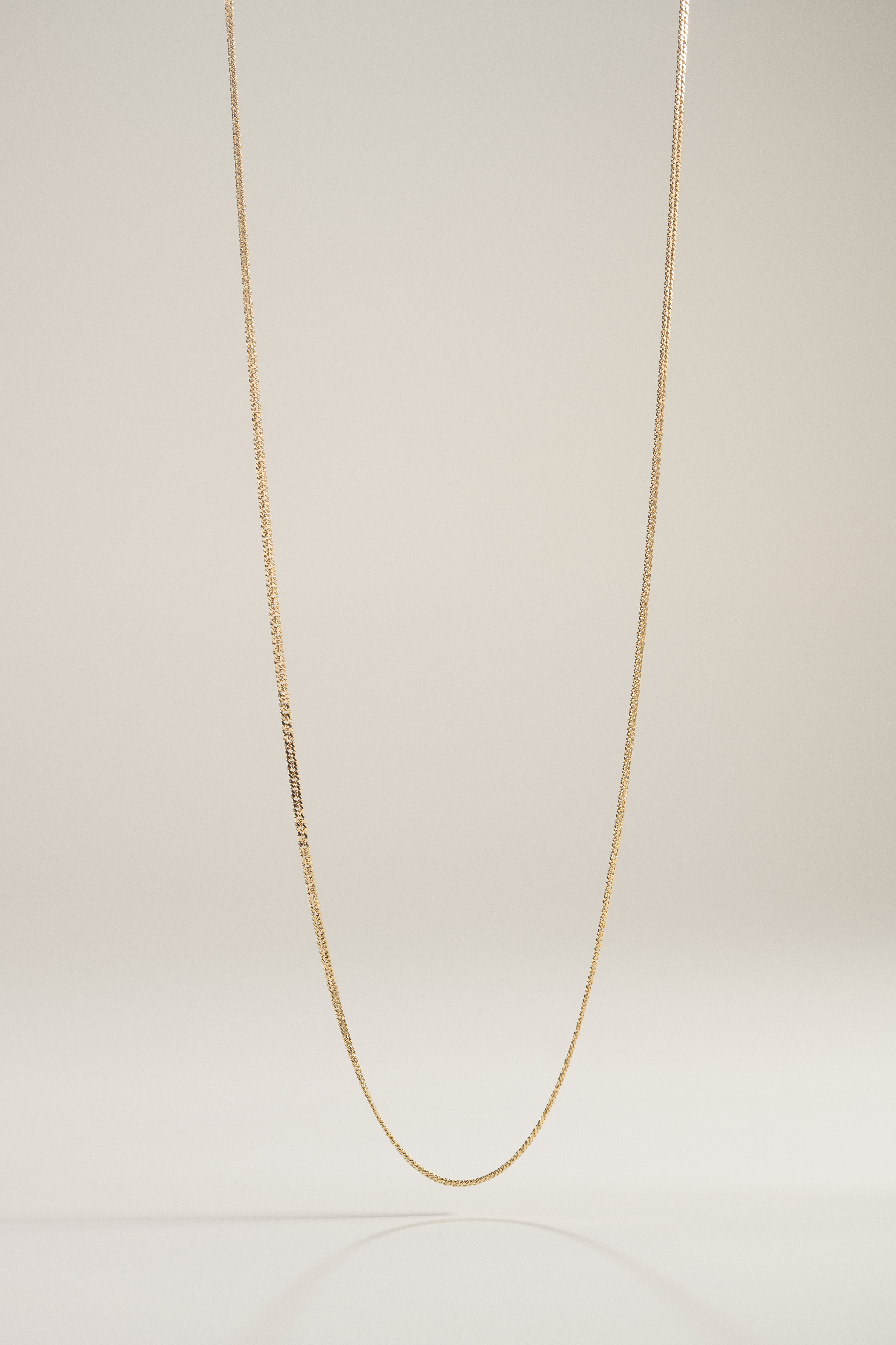 18K 1.2mm Cuba Chain Necklace