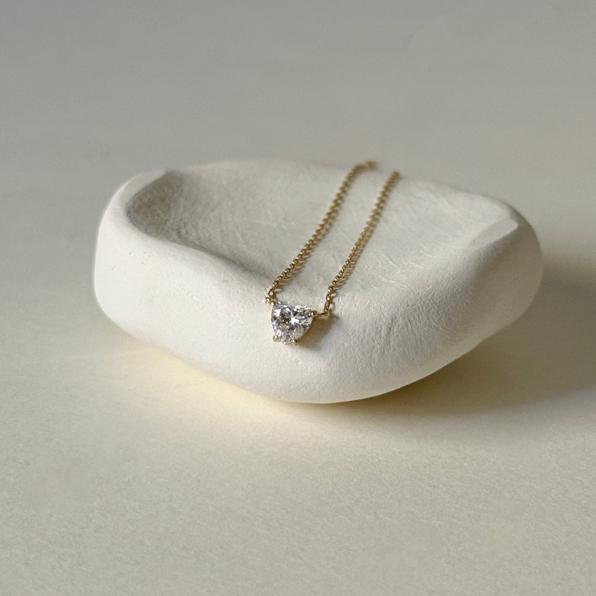 14K愛心真鑽項鍊