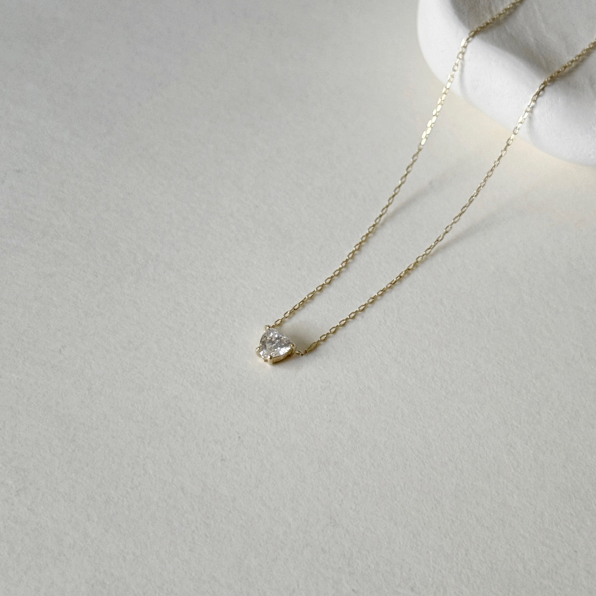 14K愛心真鑽項鍊