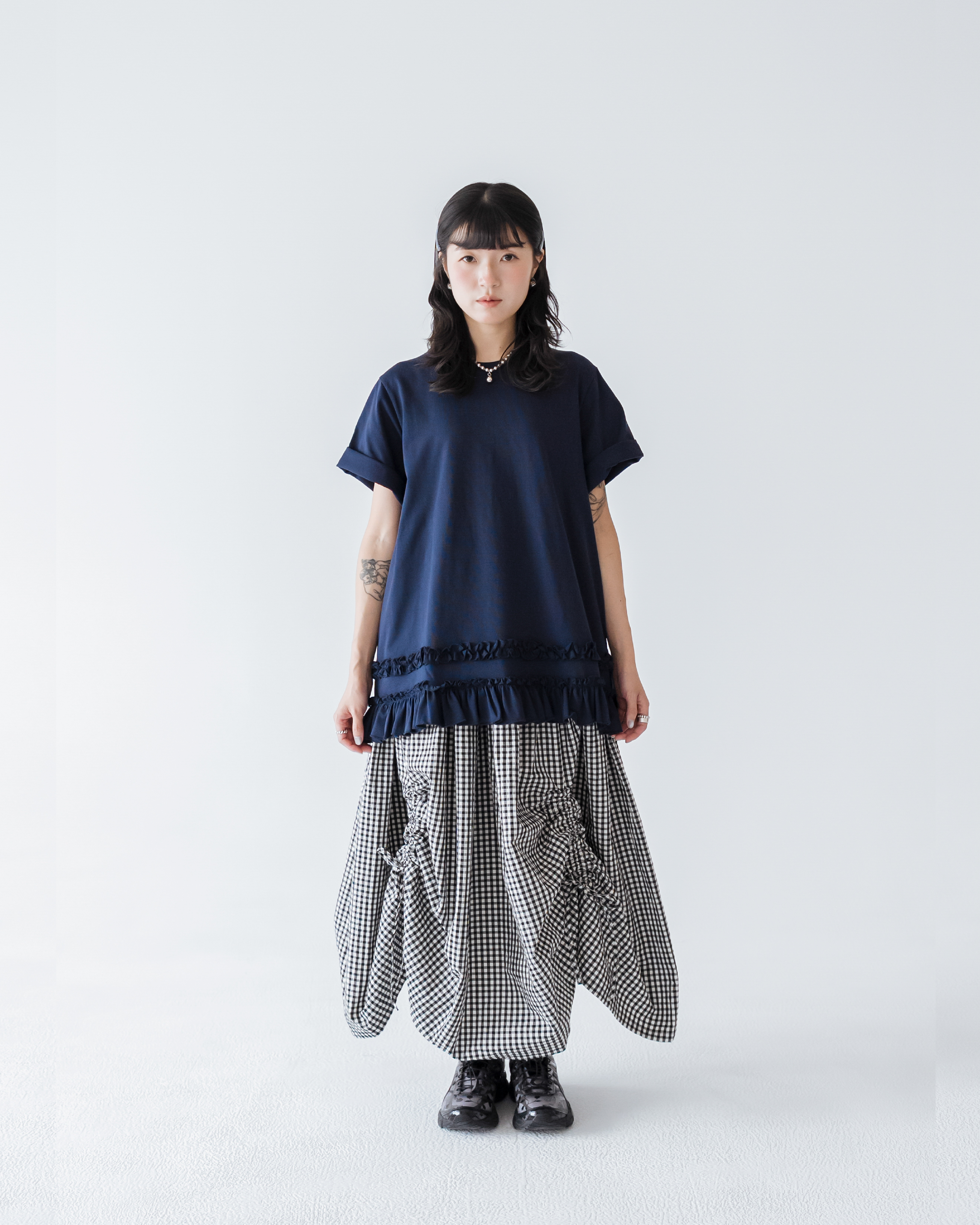 【 Kiki.co Made 】Kiki And Bouba Plaid Skirt