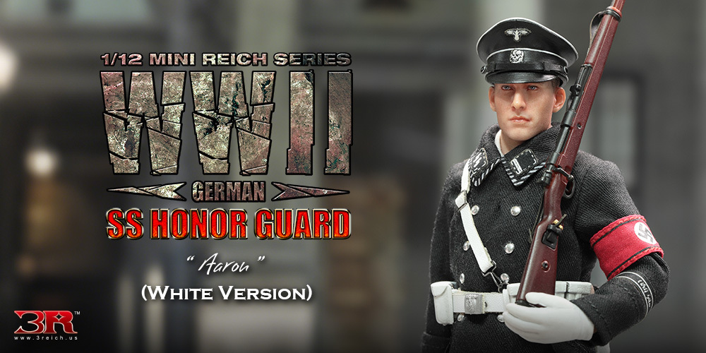 (本地包郵) [訂金] 3R TG80007 1/12  WWII German SS Honor Guard - Aaron (White Version) -  Mini Reich Series