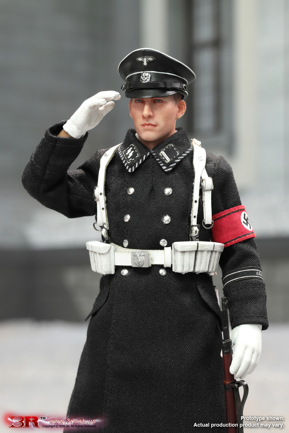 (本地包郵) [訂金] 3R TG80007 1/12  WWII German SS Honor Guard - Aaron (White Version) -  Mini Reich Series