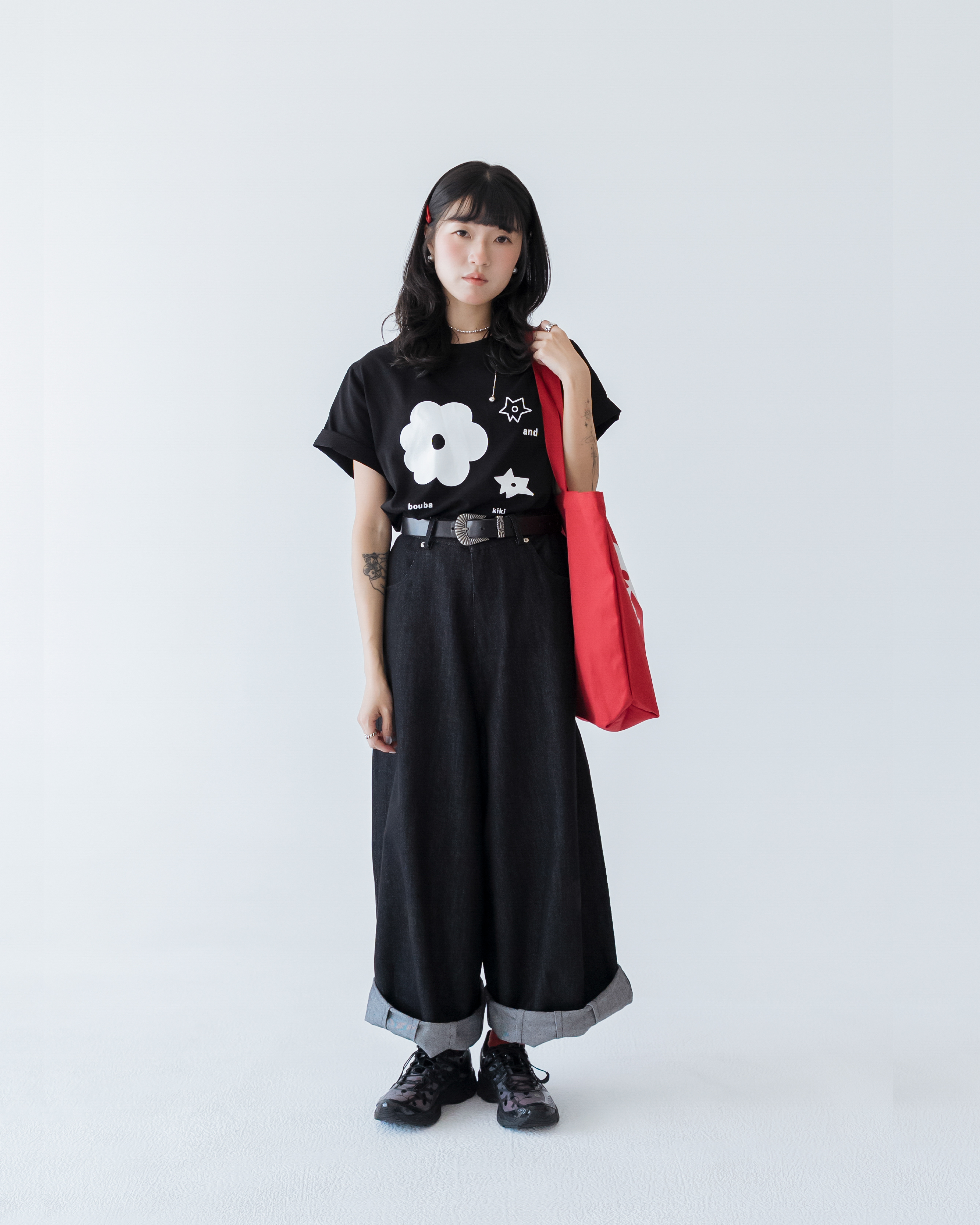 【 Kiki.co Made 】Kiki And Bouba Embroidered Jeans