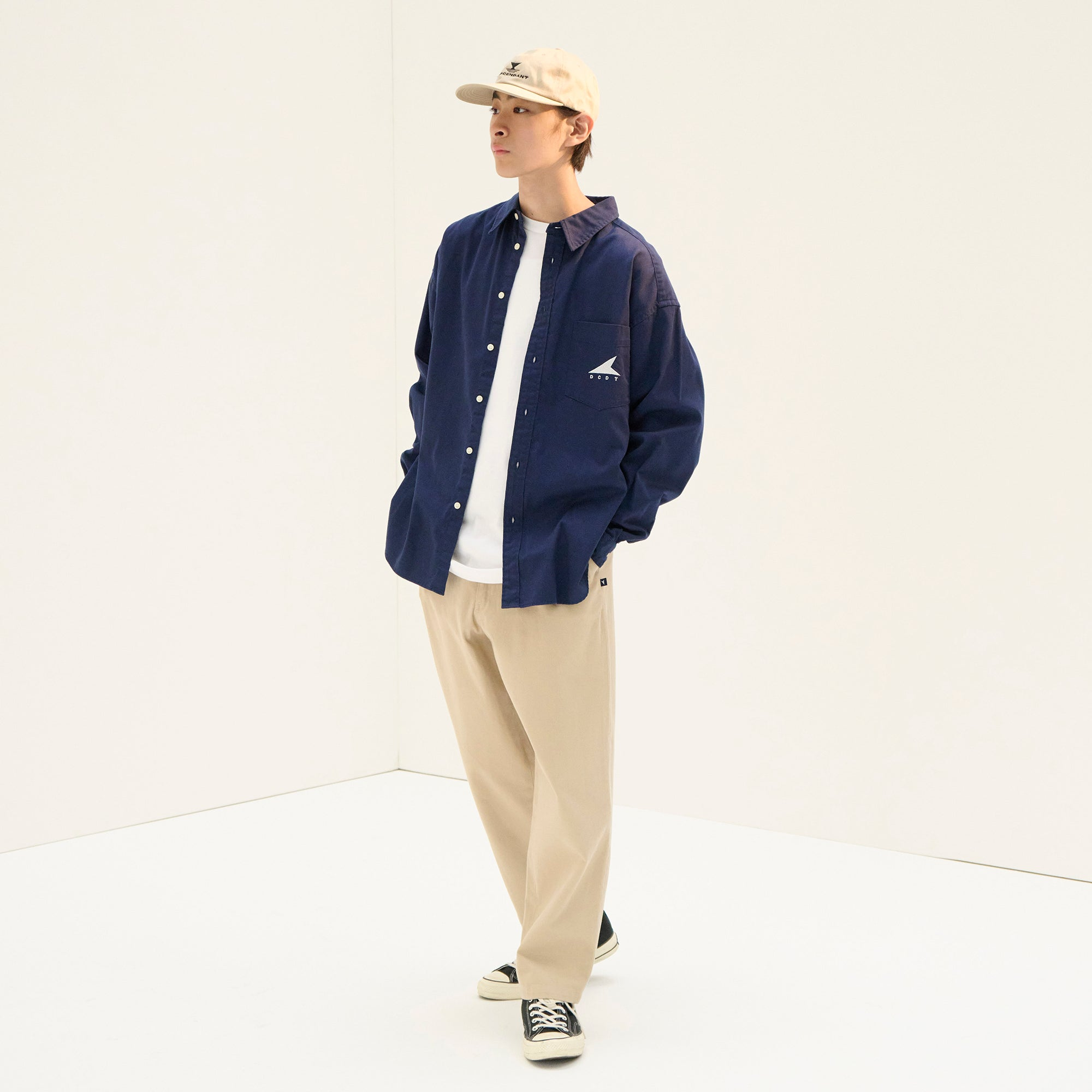 2025AW DESCENDANT KENNEDY'S TWILL LS SHIRT 旗幟 LOGO 長袖 襯衫 現貨 252WVDS-SHM03