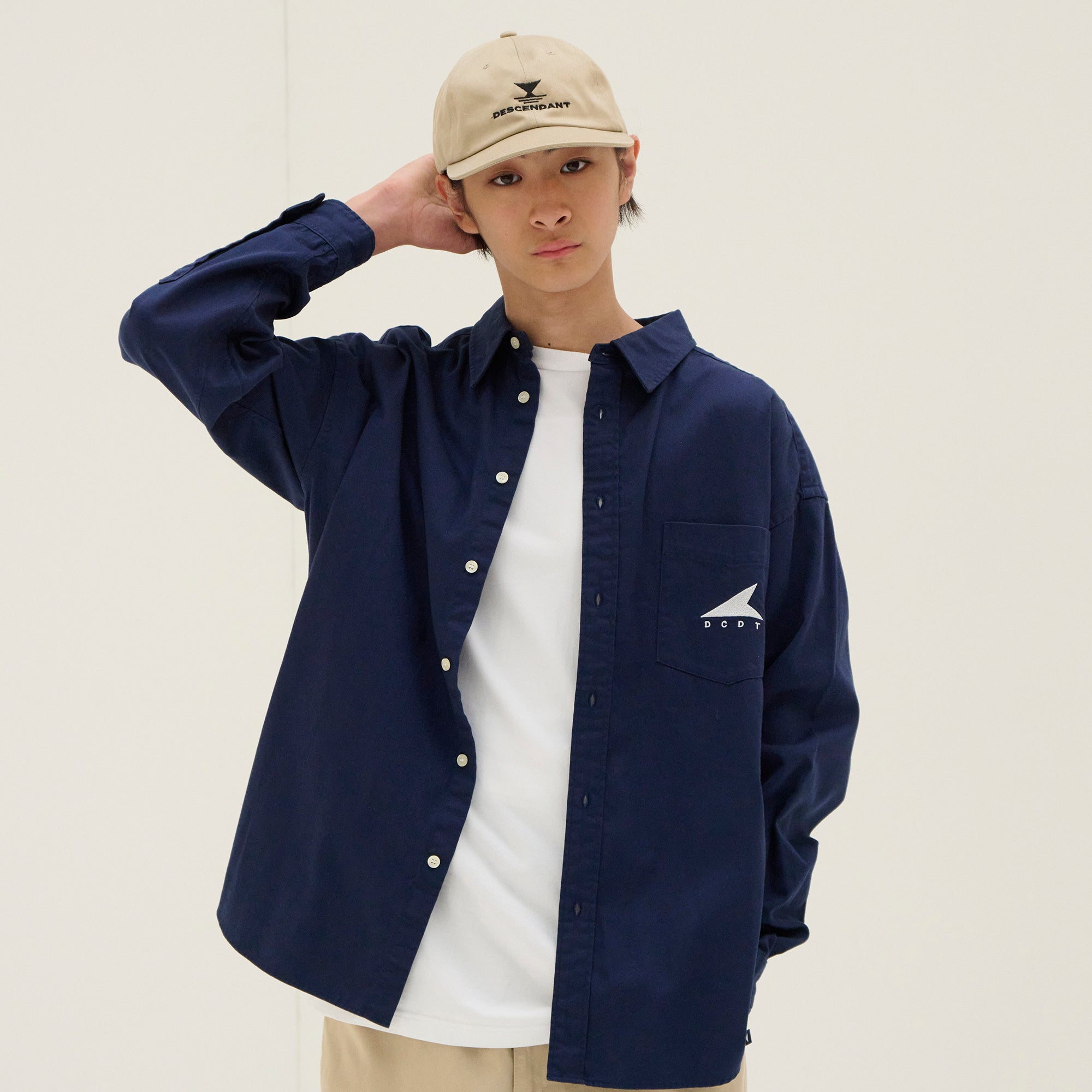 2025AW DESCENDANT KENNEDY'S TWILL LS SHIRT 旗幟 LOGO 長袖 襯衫 現貨 252WVDS-SHM03