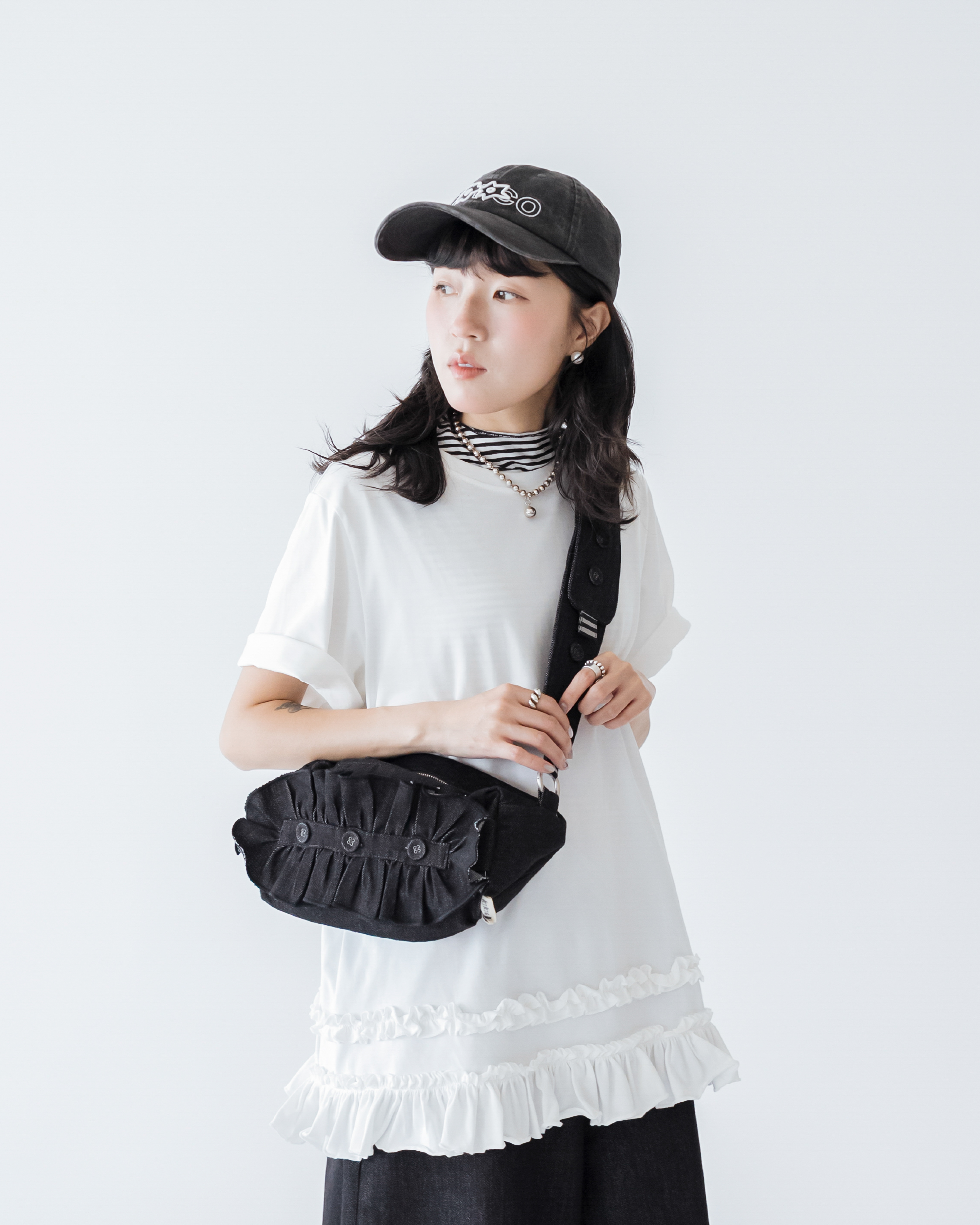 【 Kiki.co Made 】Kiki And Bouba Denim Crossbody Bag