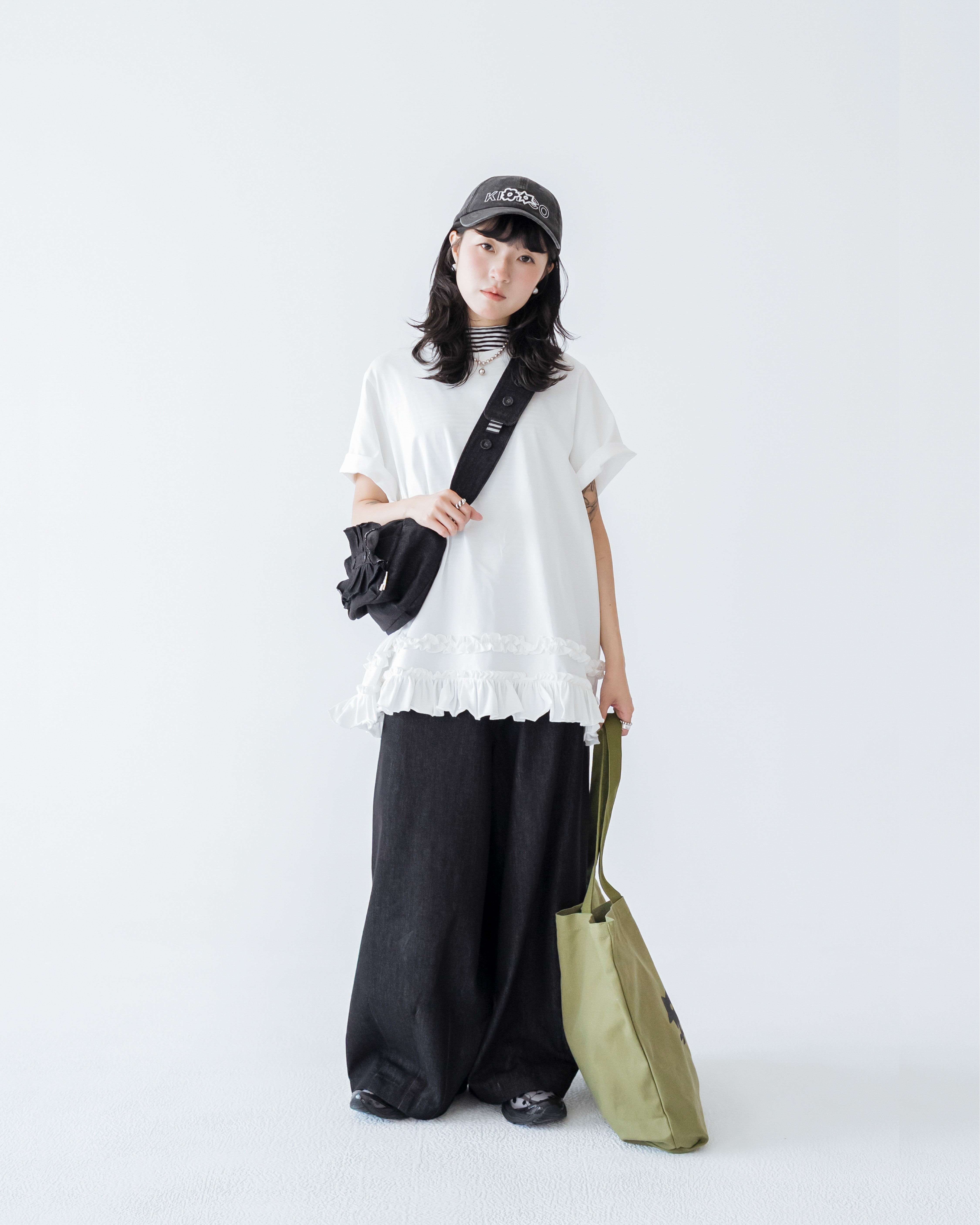 【 Kiki.co Made 】Kiki And Bouba Denim Crossbody Bag