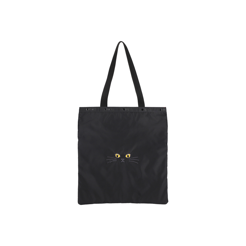 大型肩背托特包 (BLACK CATS EMBROIDERY)