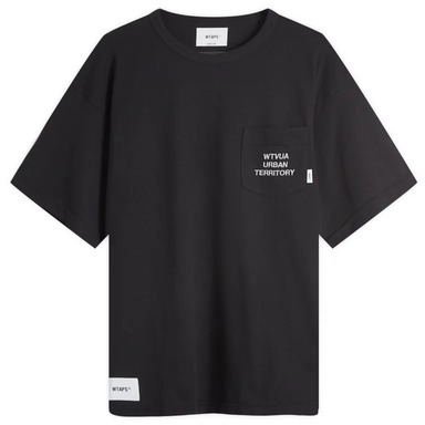 Wtaps CSM15 Embroidered Pocket Tee - Black