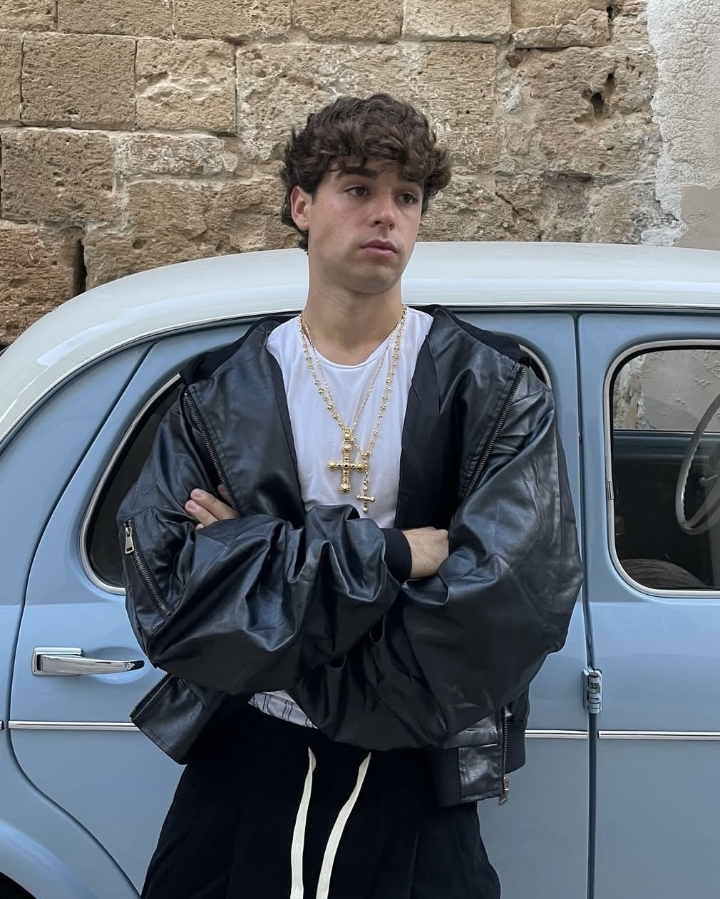 <疊戴首選!> En Route XL Cross Chain 大十字架 吊墜 項鍊 金銀 兩色