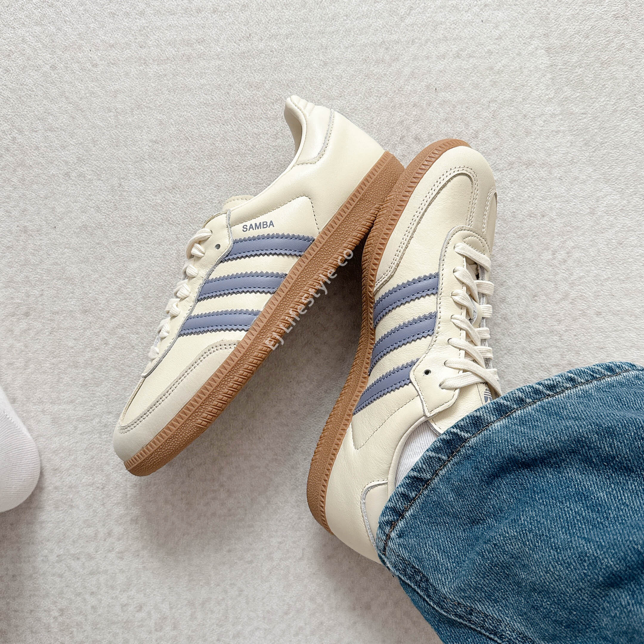 ADIDAS SAMBA OG 藍莓優格 藍色 奶油 米色 焦糖底 女鞋 JS1362 / 調貨