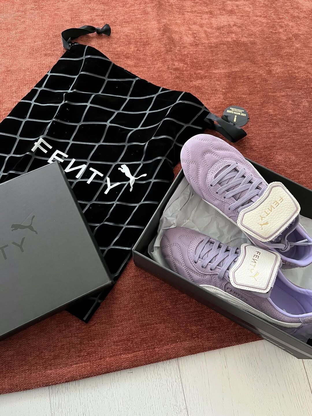 PUMA x Fenty Avanti LS 香芋紫 蕾哈娜 聯名款 翻蓋鞋舌 復古 薄底鞋 40419103