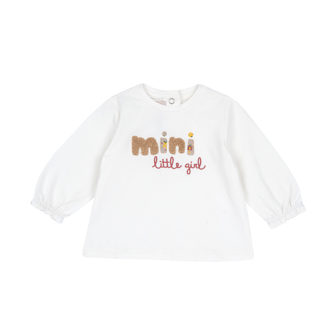 夢幻花朵-毛巾繡MINI長袖上衣