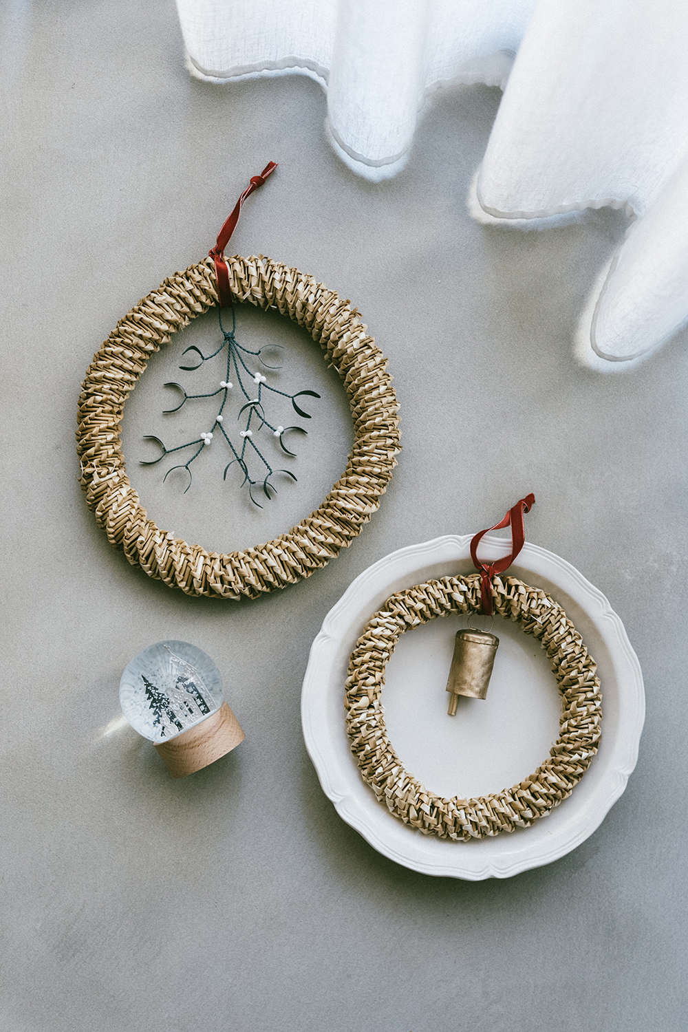 志成販売麥桿手工編織花環（聖誕&新年裝飾皆可搭配使用）