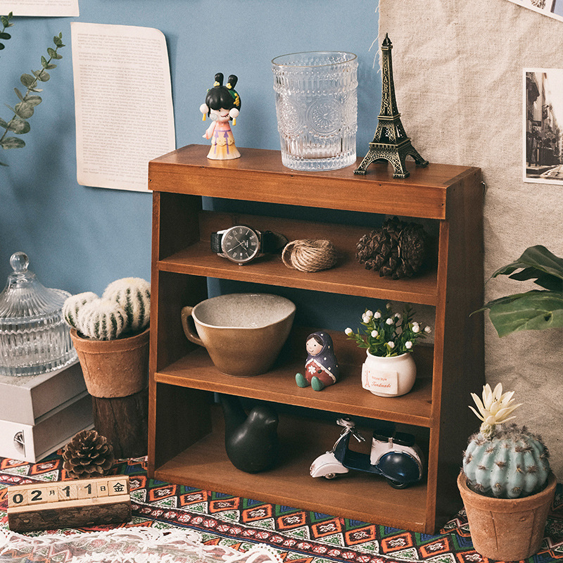 《6254》原色實木可掛牆收納架