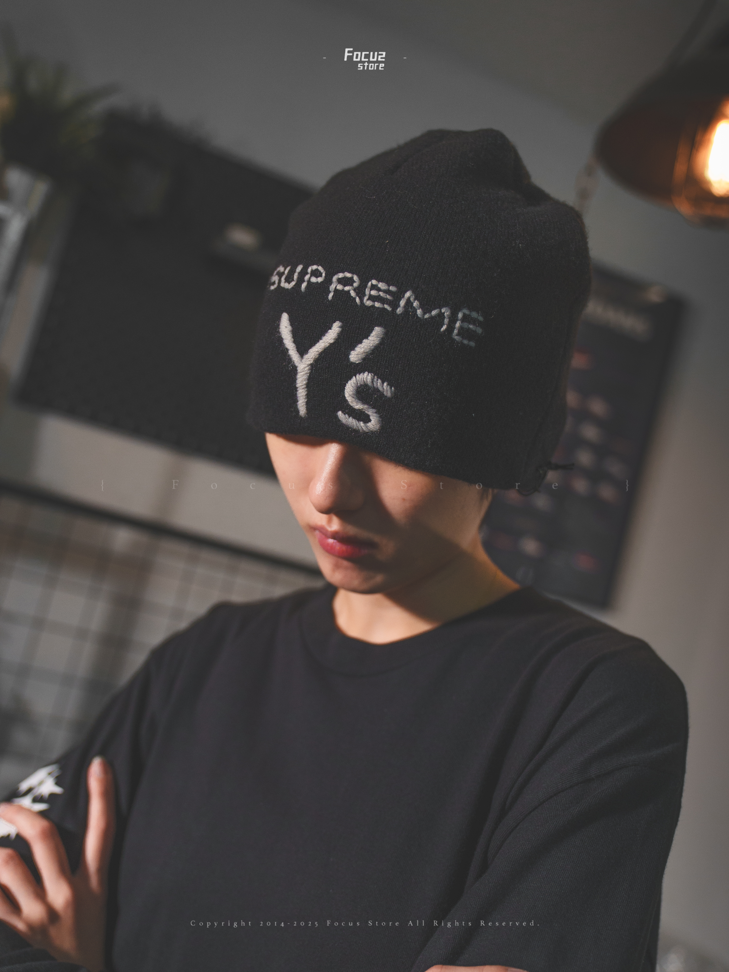 【Focus Store】現貨秒發 Yohji Yamamoto x Supreme FW25 Week3 Skull Beanie 兩色 骷髏毛帽