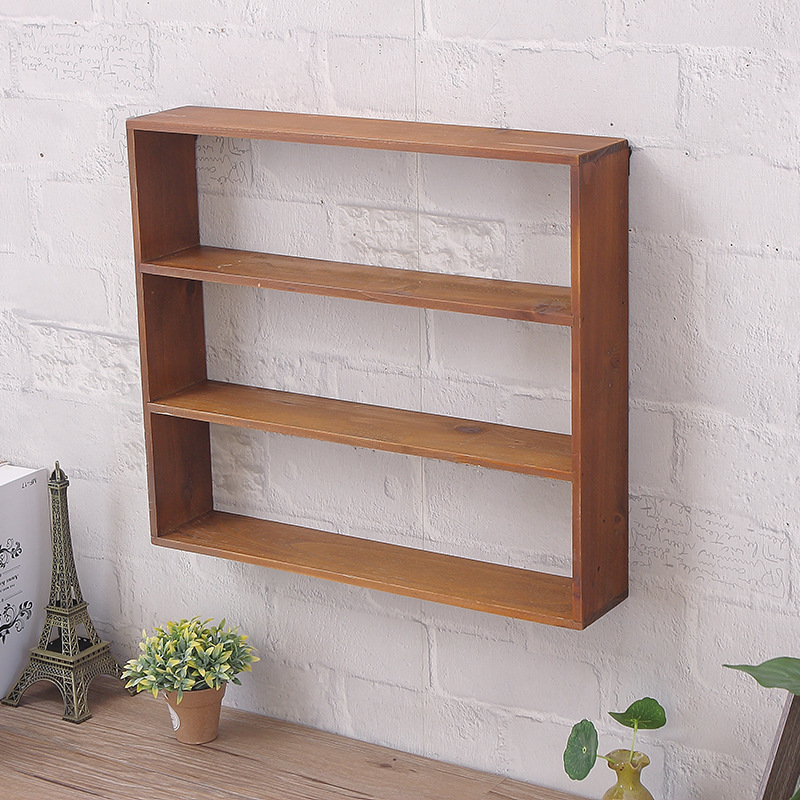 《6255》復古日式實木牆上收納