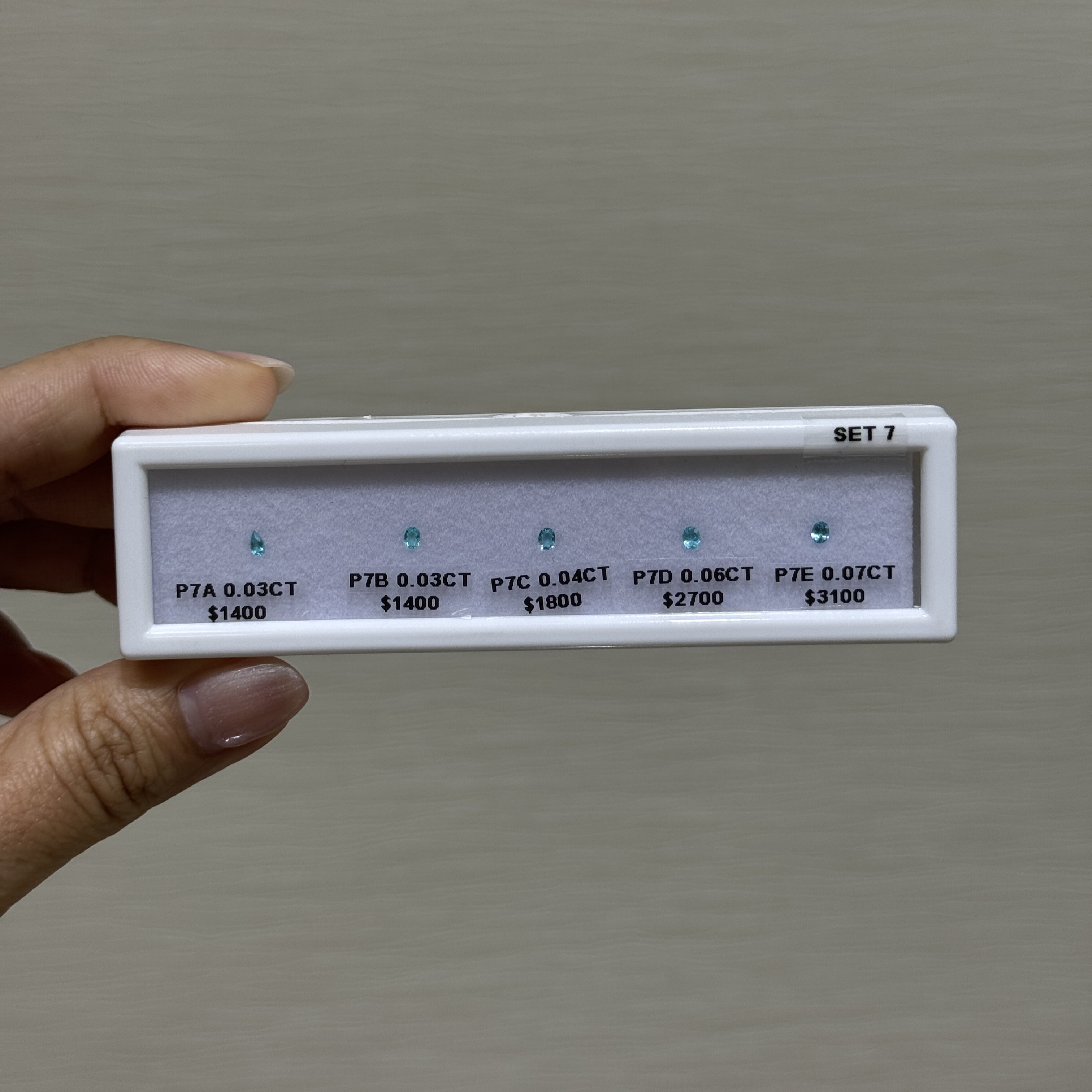 （Set 7 ) Brazil Paraiba Loose Diamond