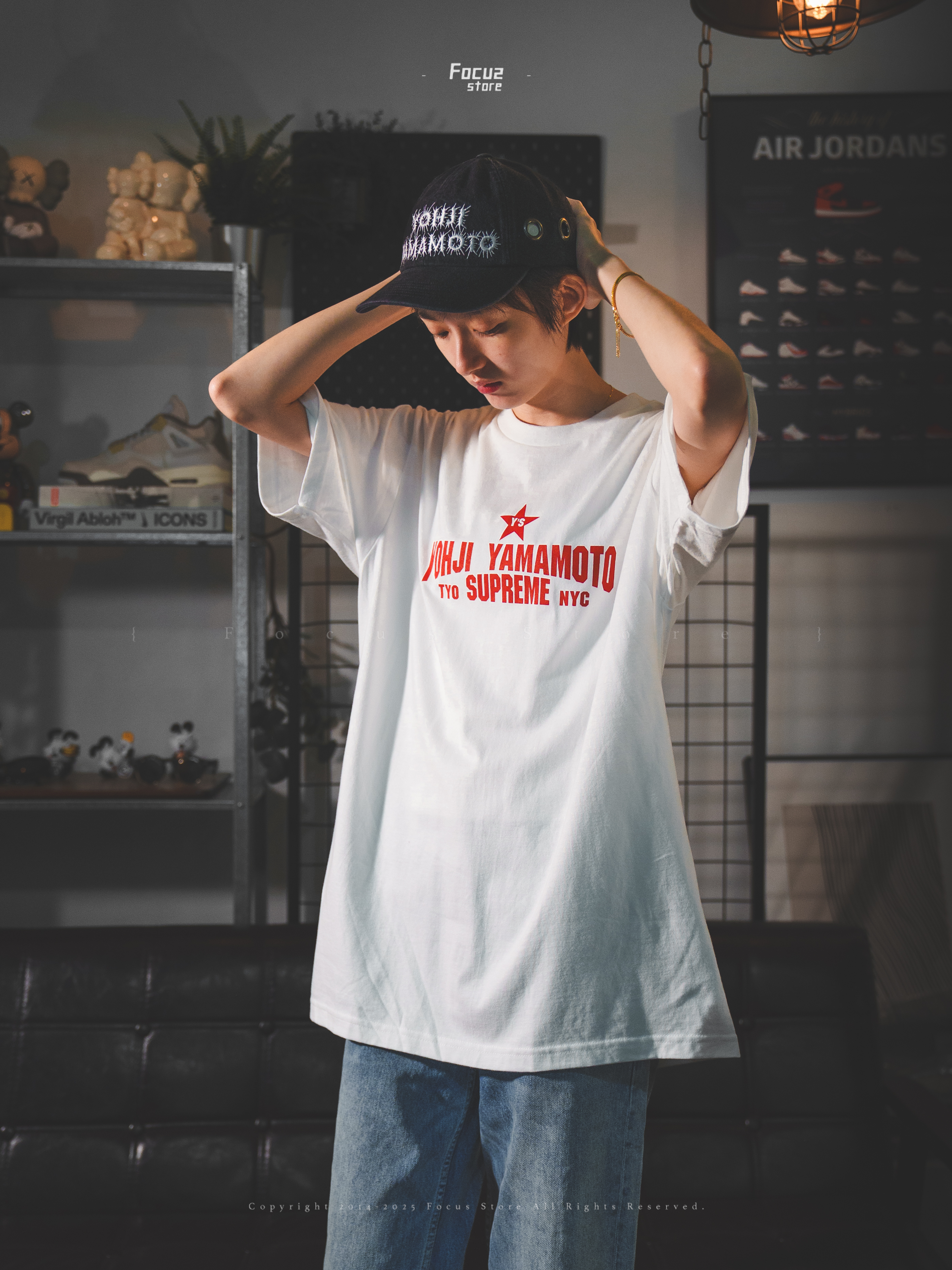 【Focus Store】現貨秒發 Yohji Yamamoto x Supreme FW25 Week3 Star Tee 兩色 字母星型Tee