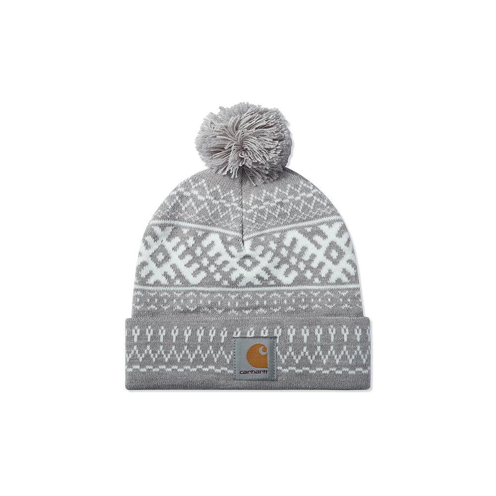 Carhartt Wip Elias Bobble Hat 雪花織紋毛帽 淺灰、深灰