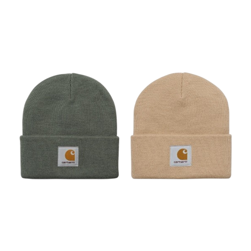 Carhartt-Wip Short Watch Hat 毛帽 煙綠色、米棕色
