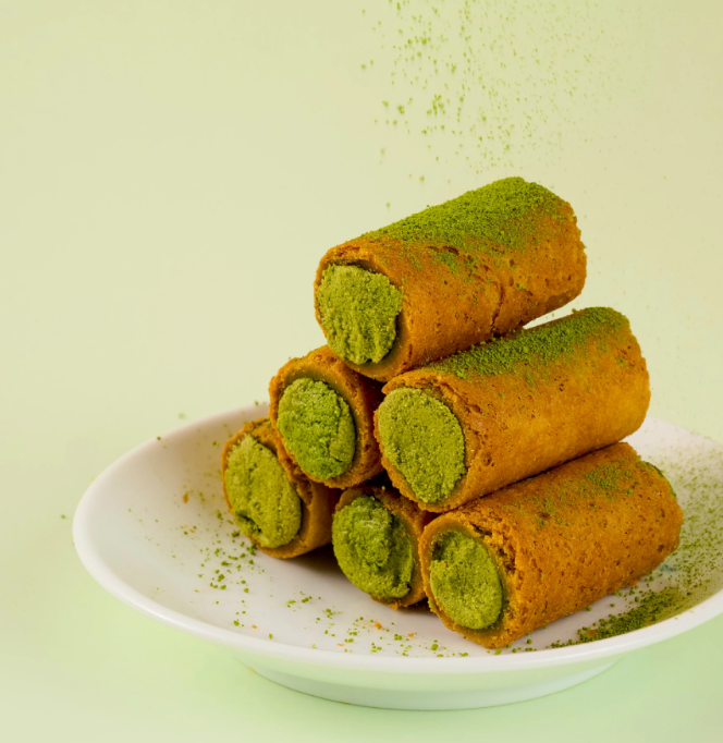 厚田春 - 靜岡抹茶奢蛋捲分享盒 250g  (急凍 -18°C)/ 常溫保存 2 個月 / 急凍保存 7-8個月