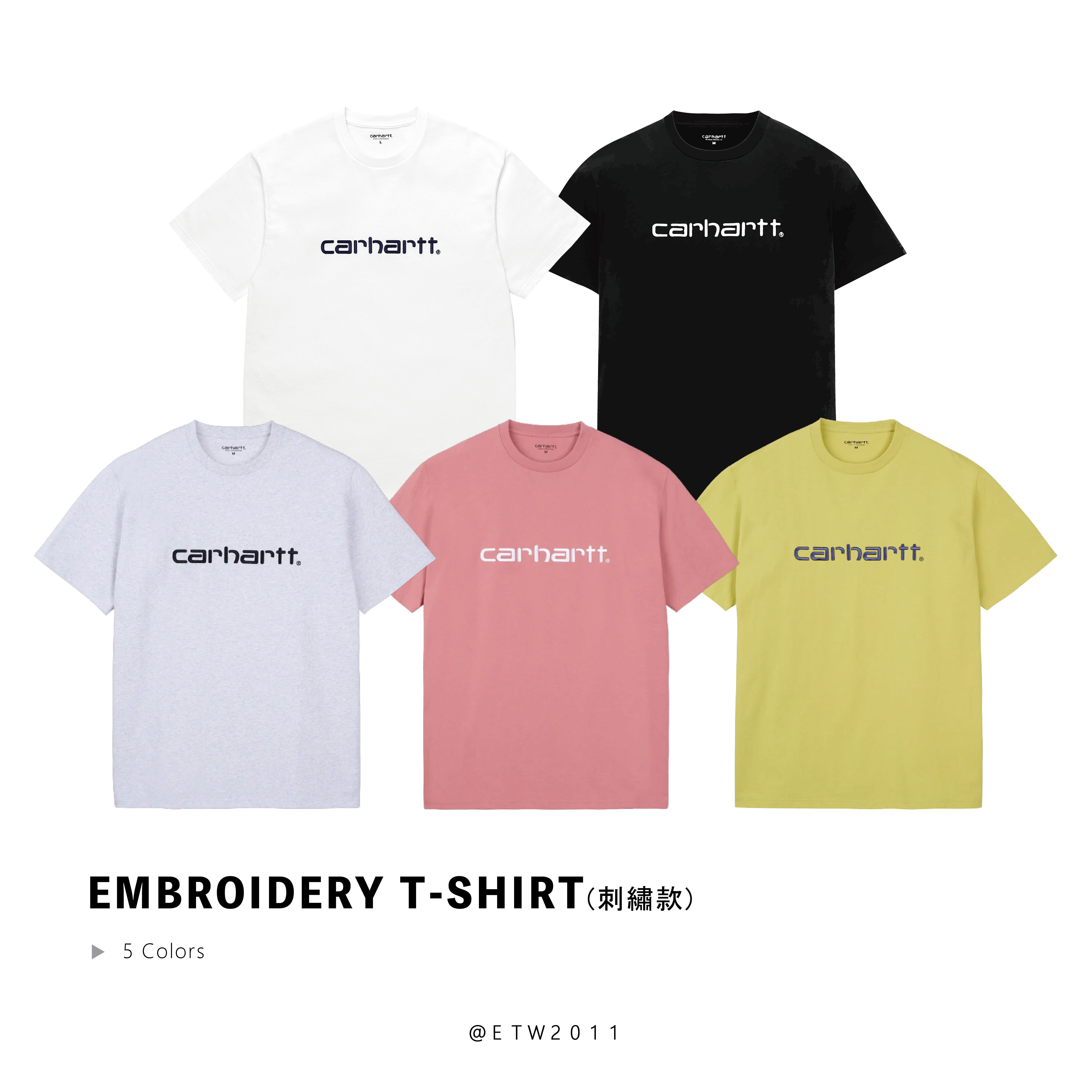 ☆ETW☆【EASY TO WEAR】 CARHARTT WIP EMBROIDERY T-SHIRT 歐版 短T TEE 基本款 刺繡 現貨