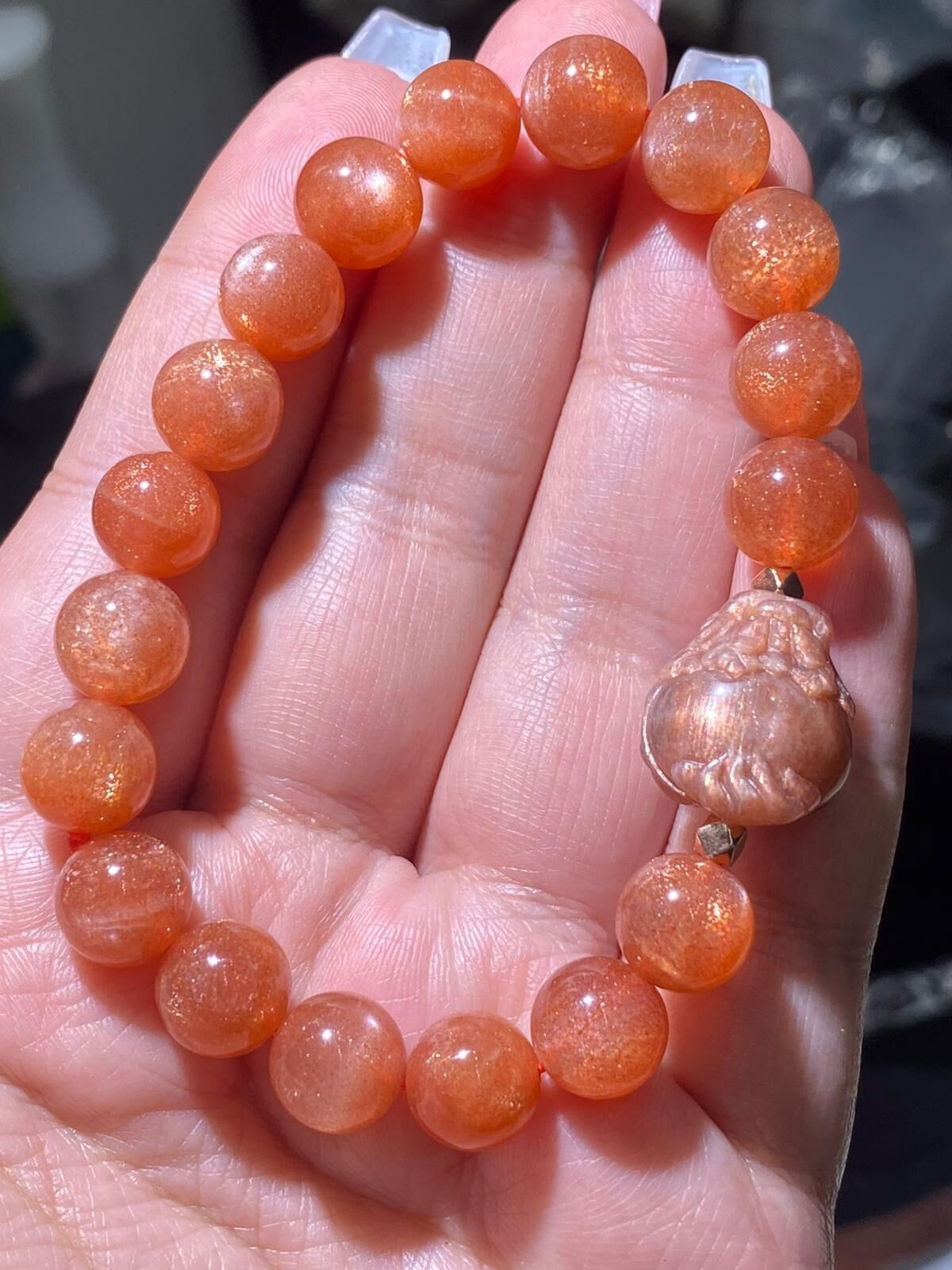 高質金沙太陽配龍龜手串