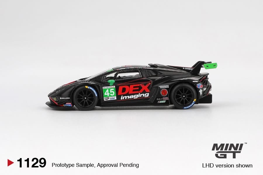 【預訂】Mini GT 1129 Lamborghini Huracán GT3 EVO2 #45 No.45 DEX Imaging&nbsp;2024 IMSA Daytona 24 Hrs