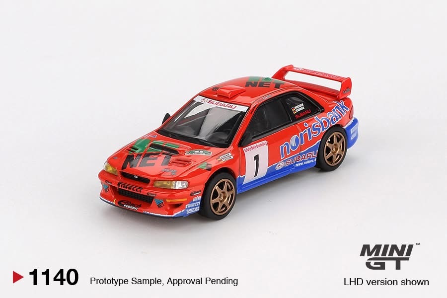 【預訂】Mini GT 1140 Subaru Impreza WRC97 #1 1999 DRM Champion