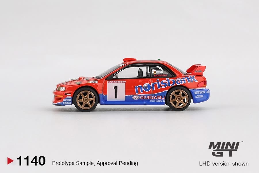 【預訂】Mini GT 1140 Subaru Impreza WRC97 #1 1999 DRM Champion
