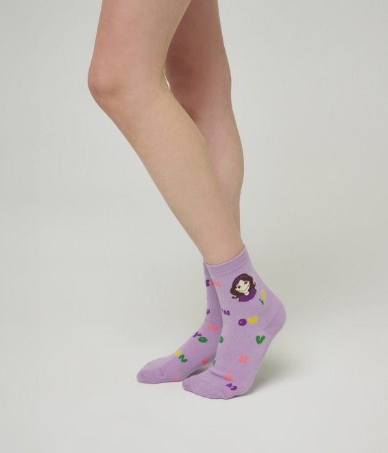 [S] YSW SOFT SOCKS F JELLY LUNA,PURPLE, J0XAC04PULNF (SYW320)