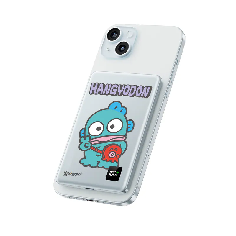(3C認證版)XPower x Sanrio HANGYODON 3合1磁吸+PD3.0 5000mAh鋁合金移動電源 (M5K)