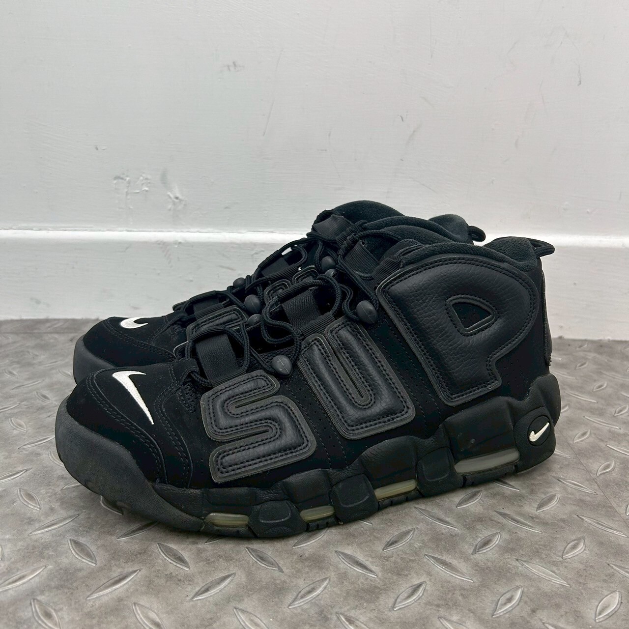 AIR MORE UPTEMPO SUPREME SUPTEMPO BLACK SIZE 29.5CM