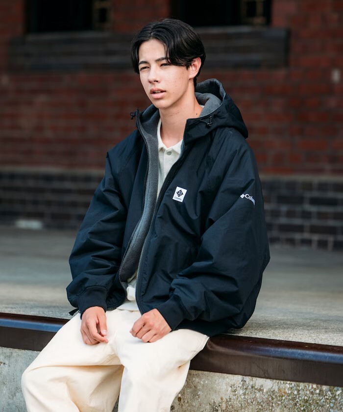 "代購" Columbia × FREAK'S STORE Imperial Park 尼龍 × 刷毛 雙面穿連帽外套