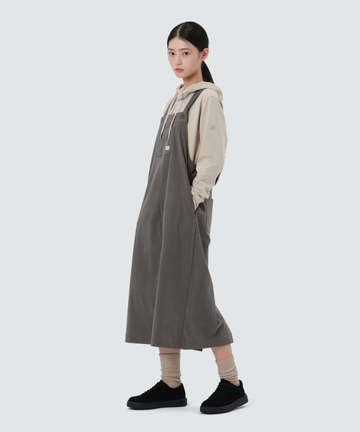 【代購】Snow Peak 雪諾必克 女 Corduroy Overall 燈芯絨 工作 長裙 裙子 S25WWFOP73