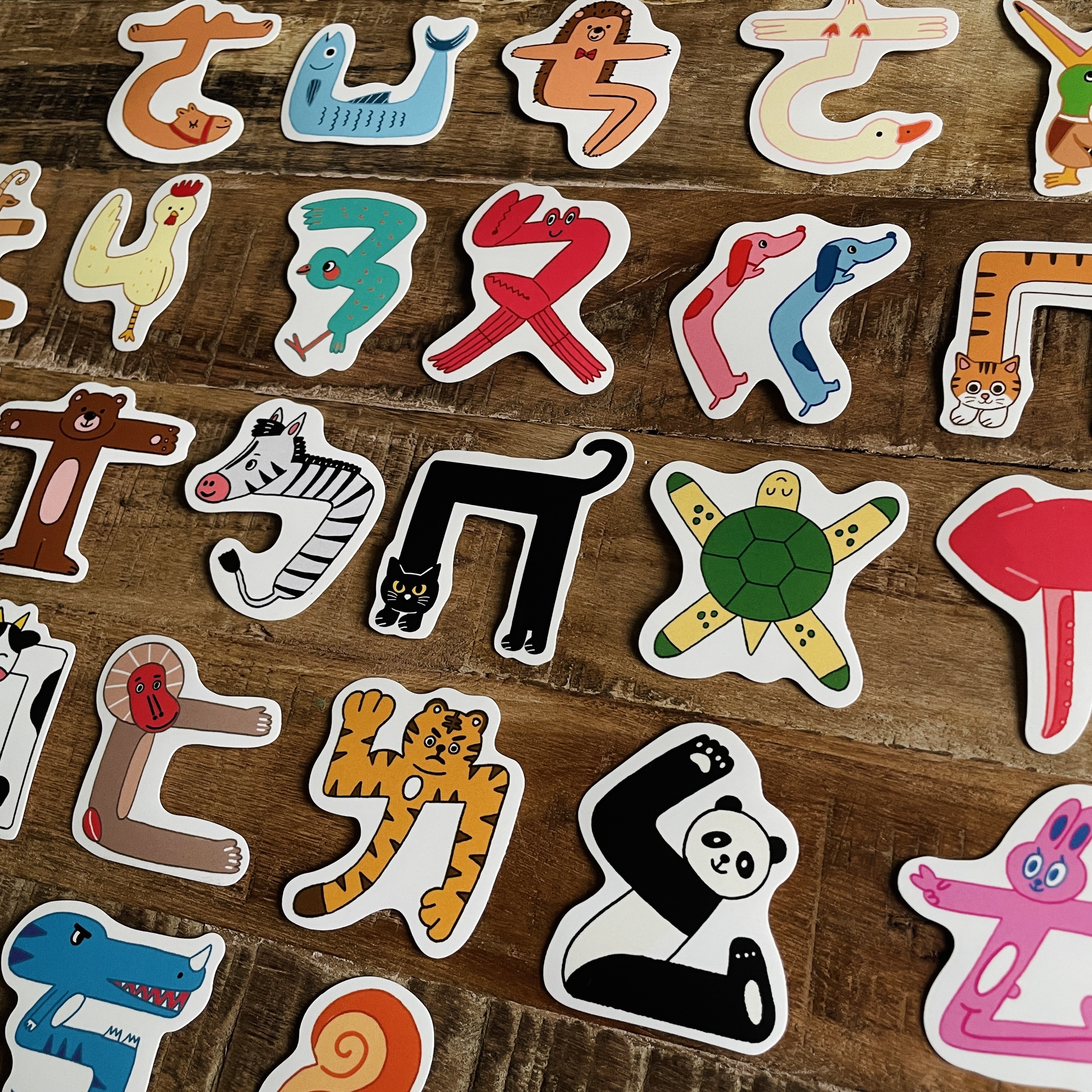 注音符號/貼紙套組/防水貼紙/共37枚不重複