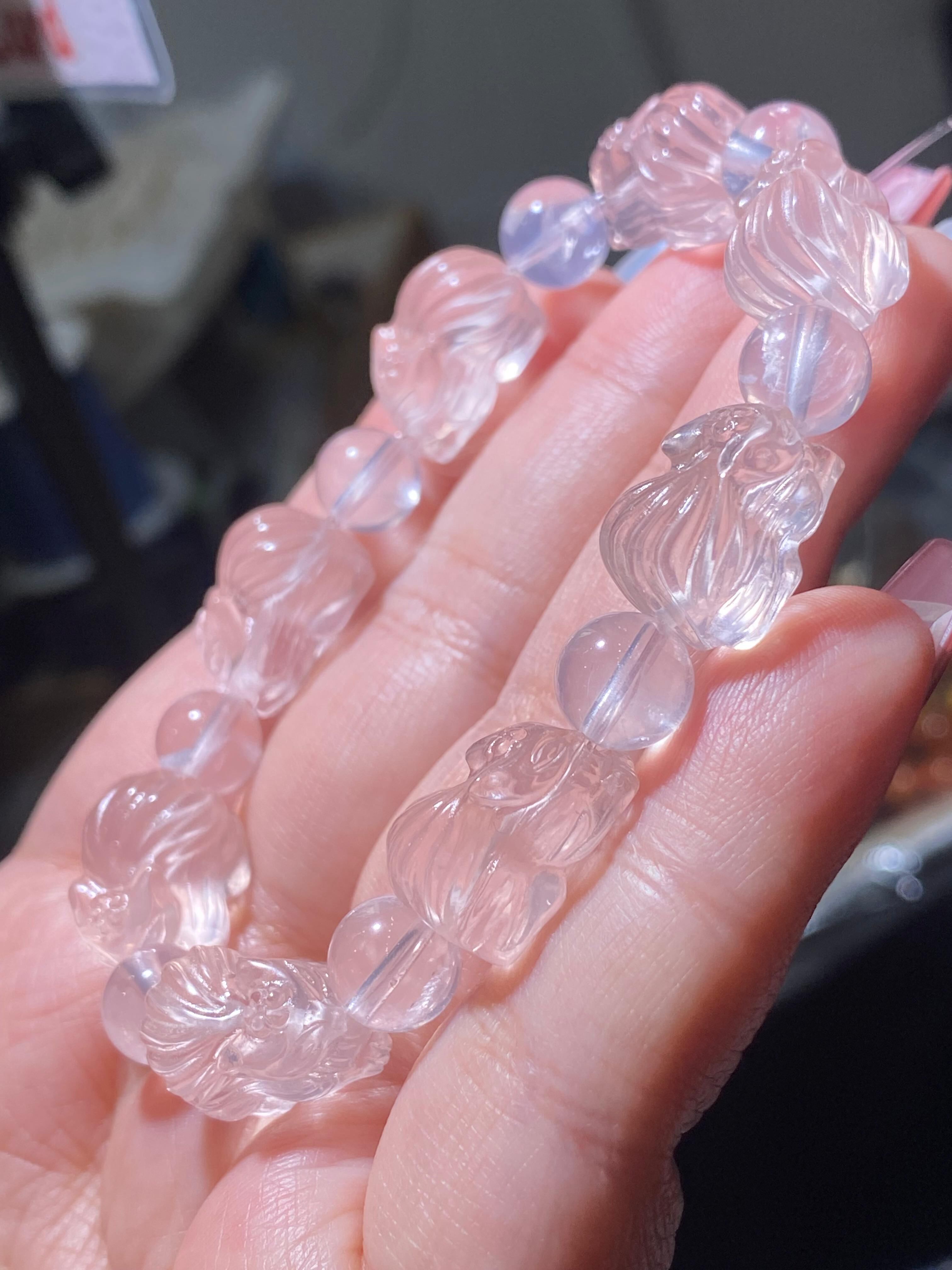 粉晶九尾狐手串