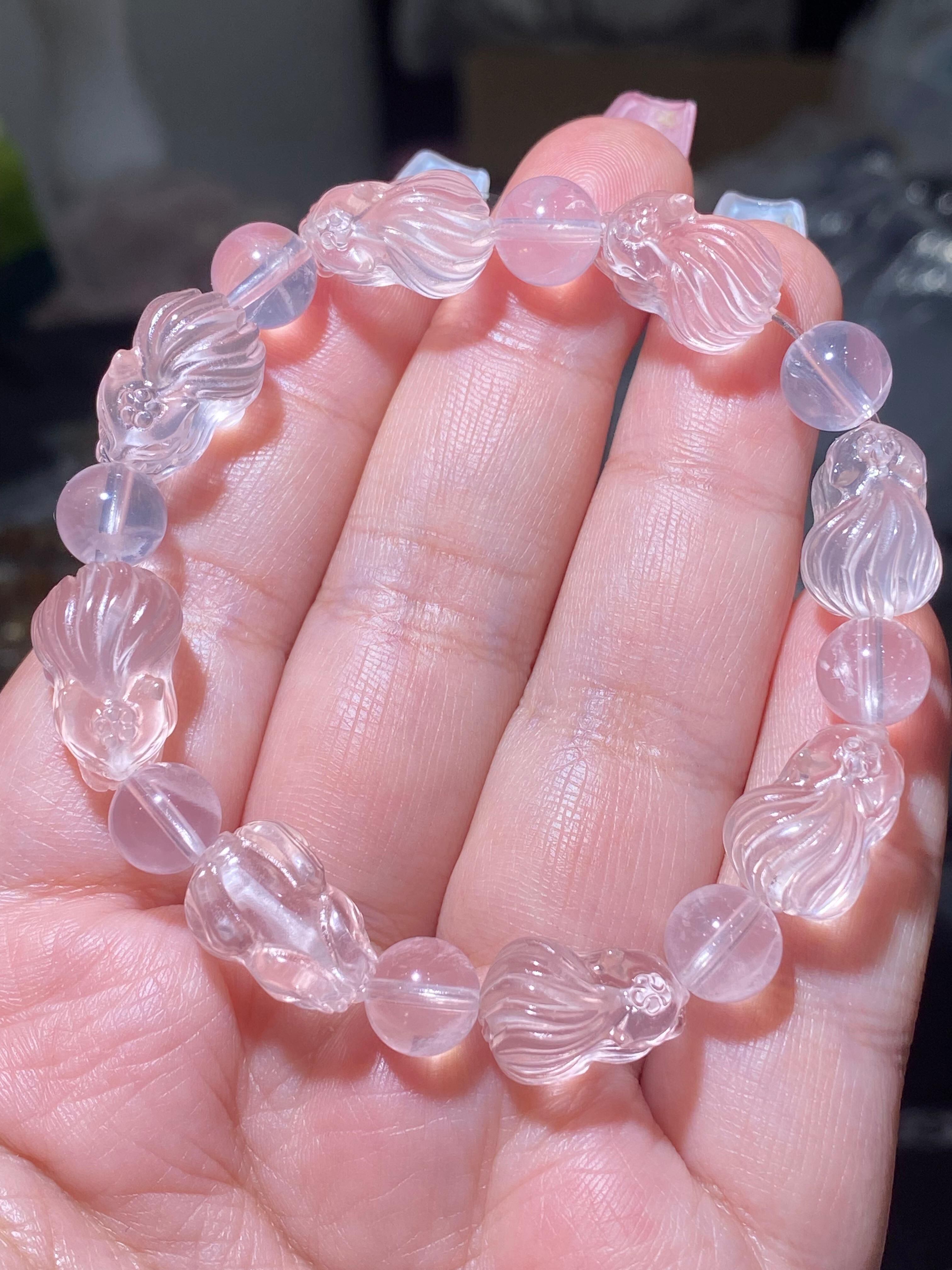 粉晶九尾狐手串