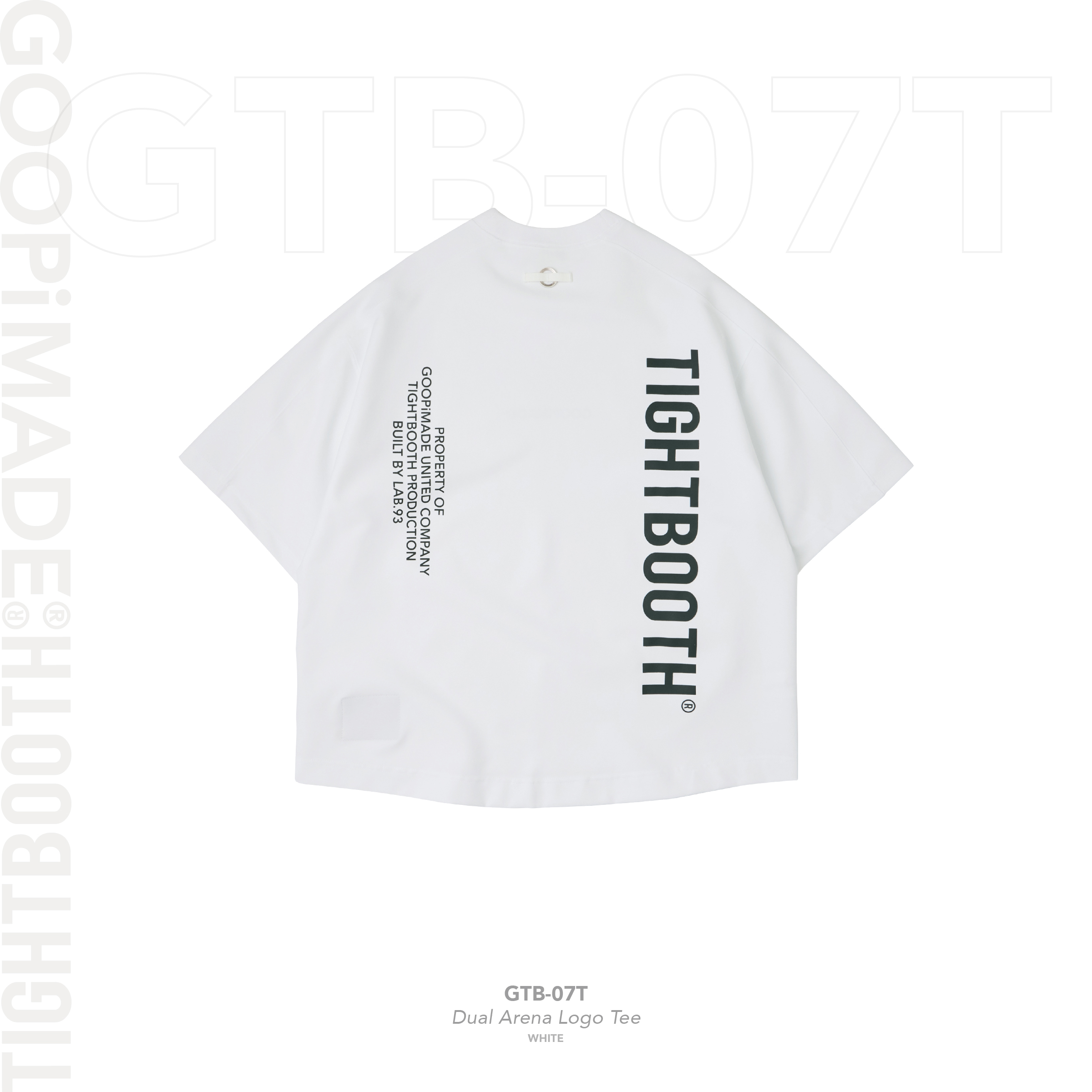 GTB-07T” Dual Arena Logo Tee - White