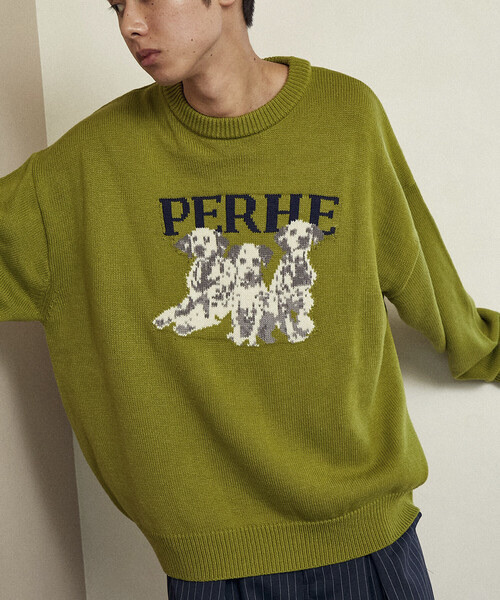 PUBLUX / Dalmatian Dog Jacquard Knit