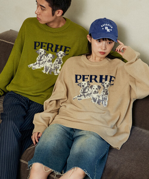 PUBLUX / Dalmatian Dog Jacquard Knit