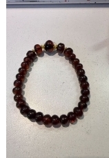 zc1809  抚顺血珀手串7-11mm