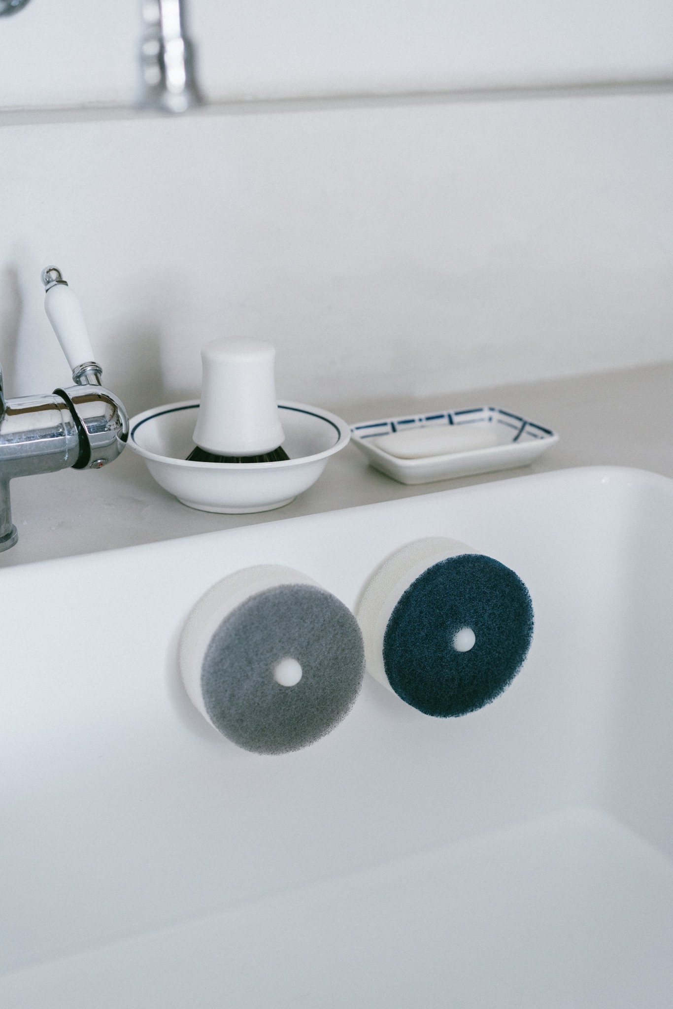 MARNA POCO日本製圓形三層起泡力洗滌海綿