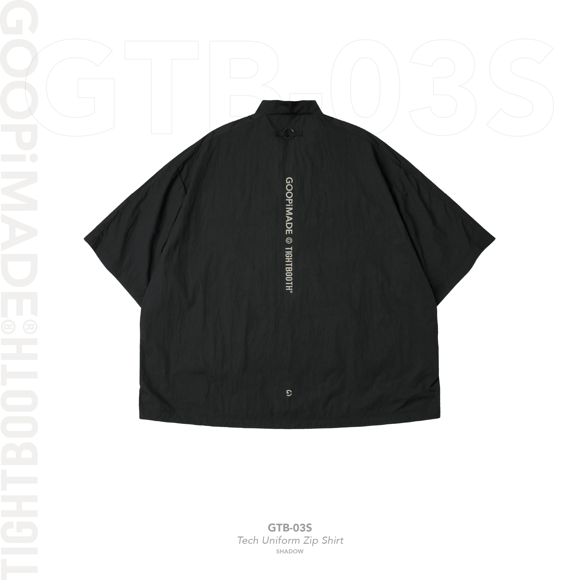 GTB-03S” Tech Uniform Zip Shirt - Shadow