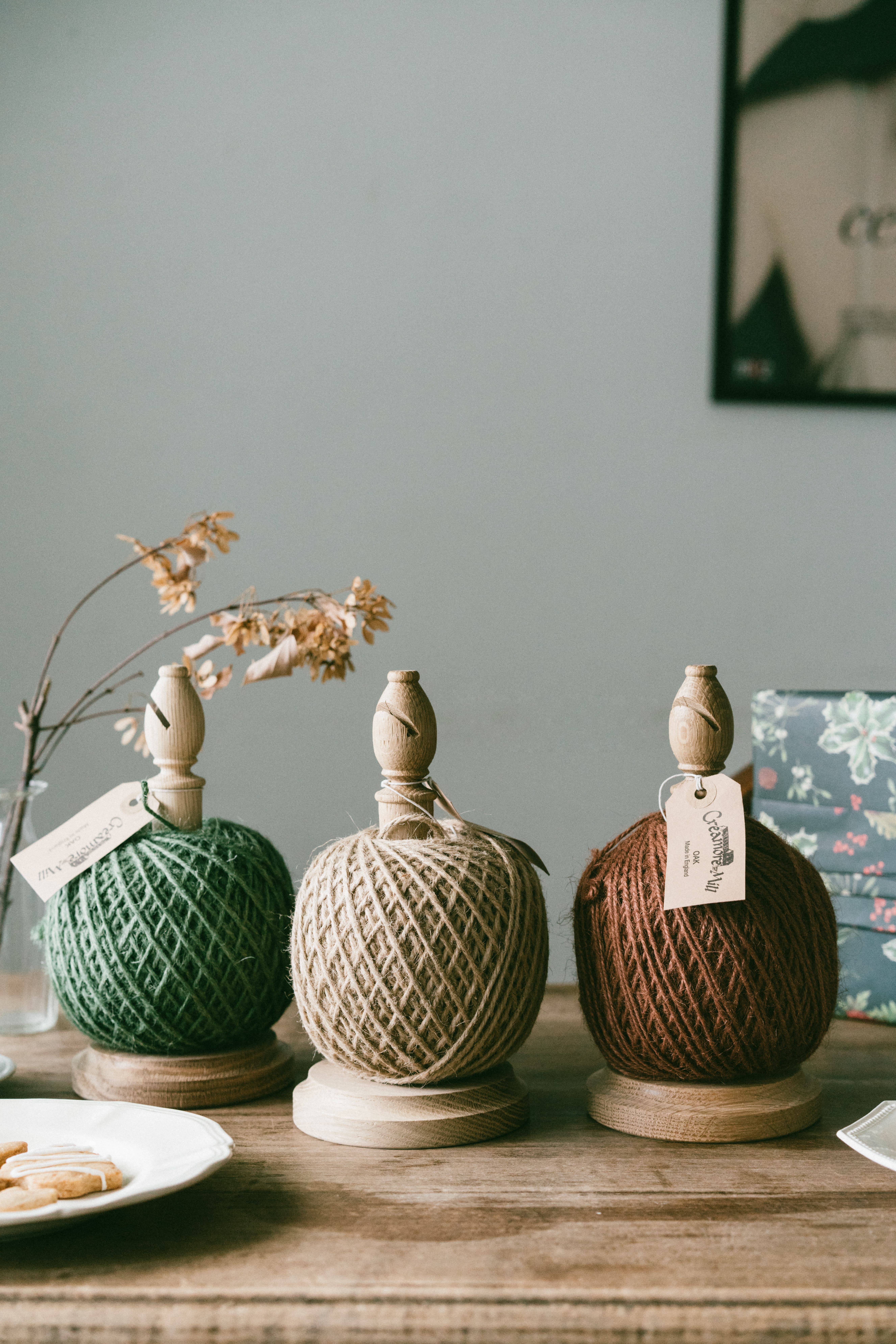 CREAMORE MILL英國手工製橡木座粗麻繩組（附嵌入式刀片）