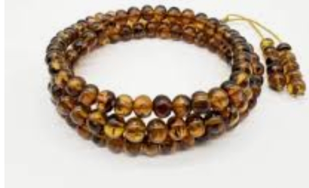 zc1806  抚顺药珀内绘手串9mm